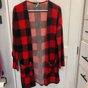 🏡Plaid cardigan